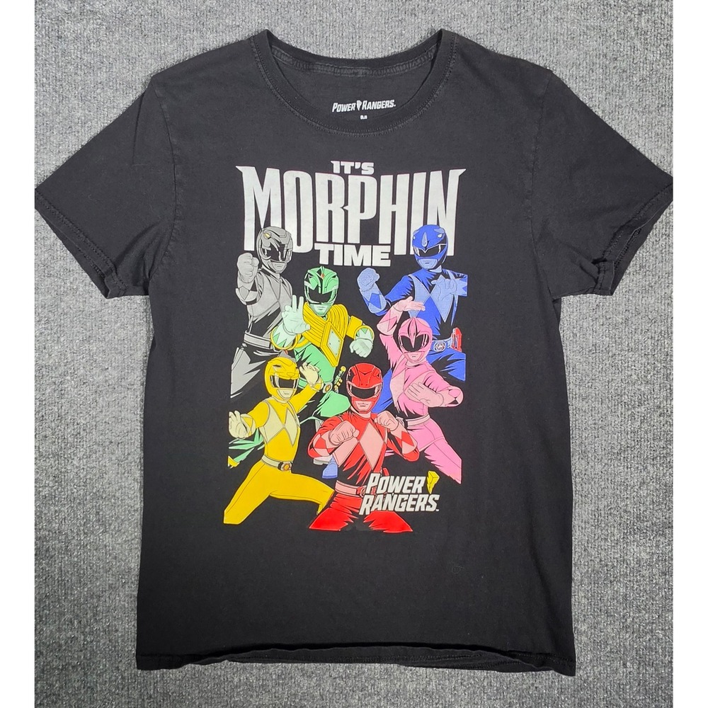 Power Rangers‎ Its Morphin Time Graphic T-Shirt Black Mens Sz Medium 2020 Hasbro